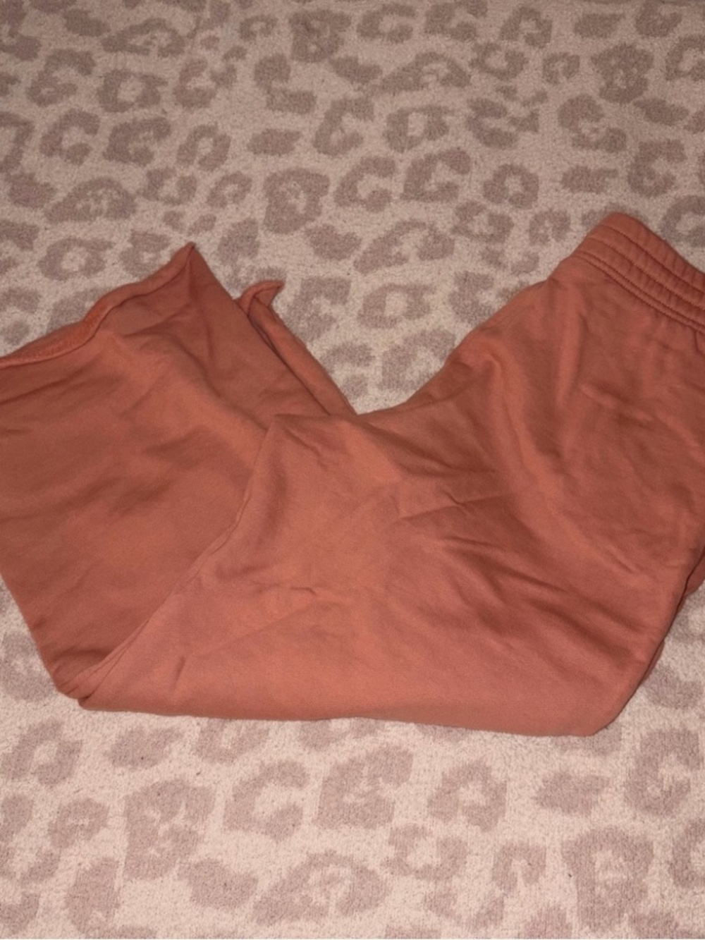 Grldfrnd Collective 50/50 wide leg cropped sweats birch M cotton loungewear - Picture 4 of 4